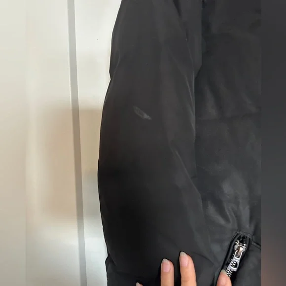 RUDSAK Long Parka Black Puffer Coat with Fur Trim - Picture 2 of 8